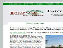 Tablet Screenshot of fairviewfarmgc.com